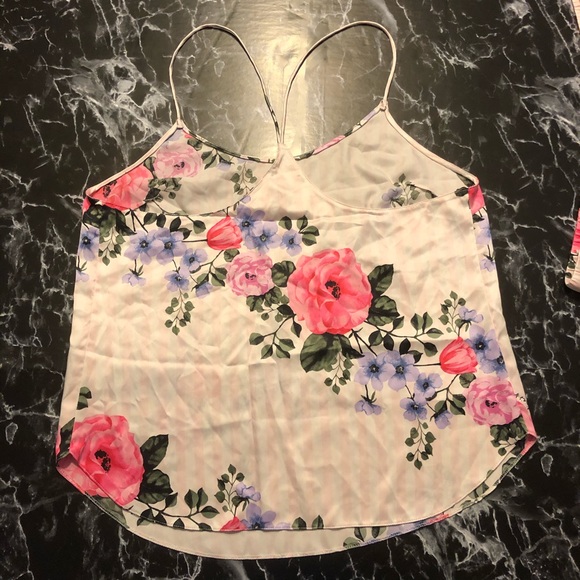 Victoria’s Secret Floral Cami & Shorts Set Summer PJ Short set Pink - Picture 2 of 6